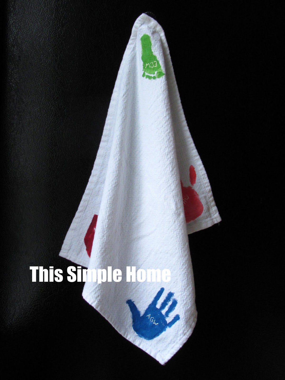 Hand Print Towel This Simple Home