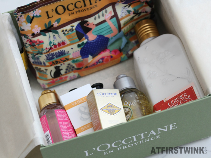 content of the L'Occitane gift box