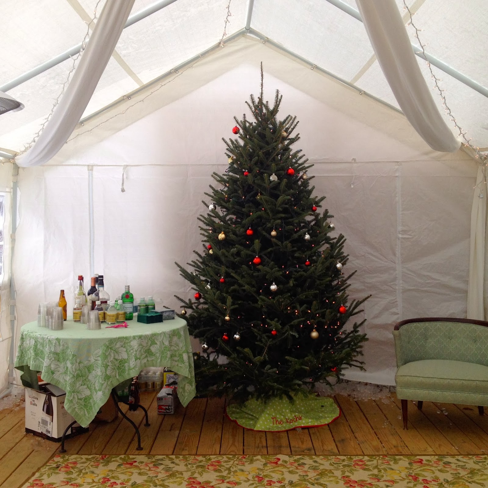 Mel & Liza Christmas Party Tent Adding an Extra Room to the House
