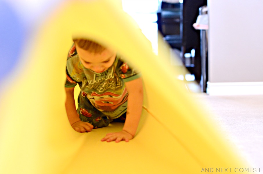 How to Make a DIY Sensory Tunnel And Next Comes L Hyperlexia Resources