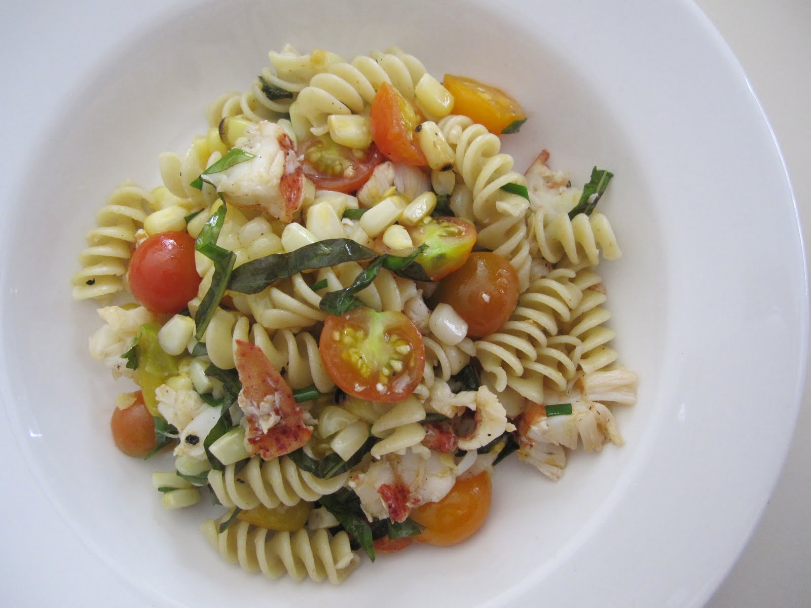 The Academic Chef Lobster and Grilled Corn Pasta