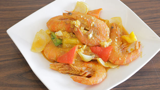 Salted Egg with Prawn Salted Egg with Prawn