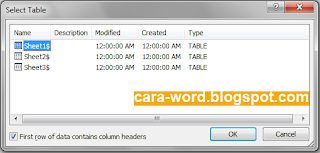 Cara Membuat Mail Merge Word Cara Membuat Mail Merge Word