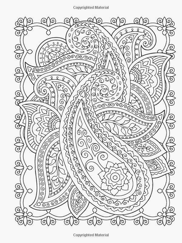 paisley peacock coloring pages - photo #14