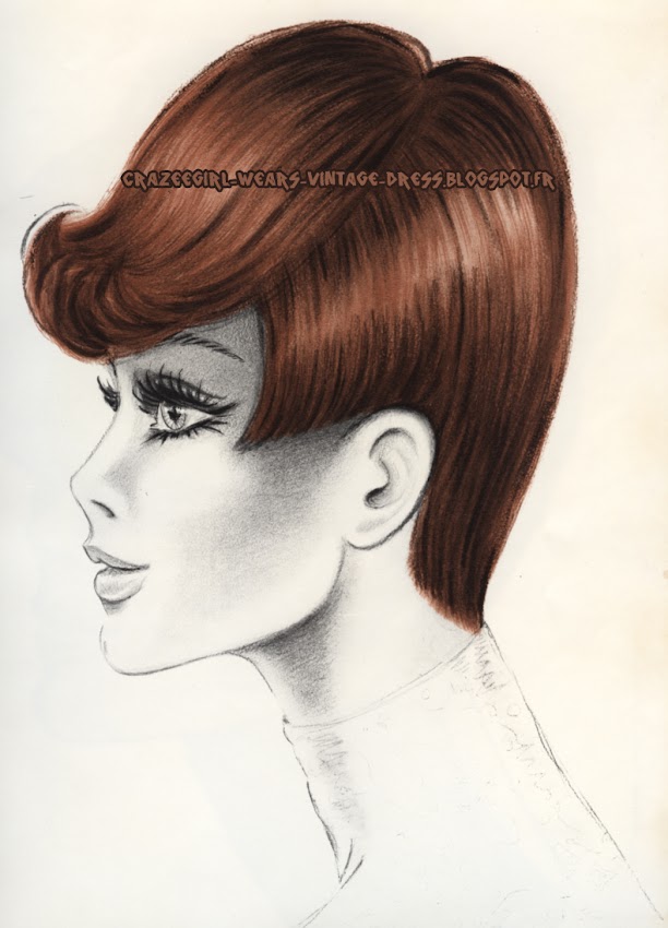 1970 - Hairstyle haircut 60s 70s 1960 