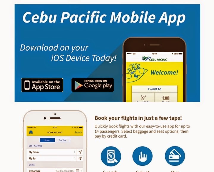 Book flights, check in with Cebu Pacific's mobile app for Android