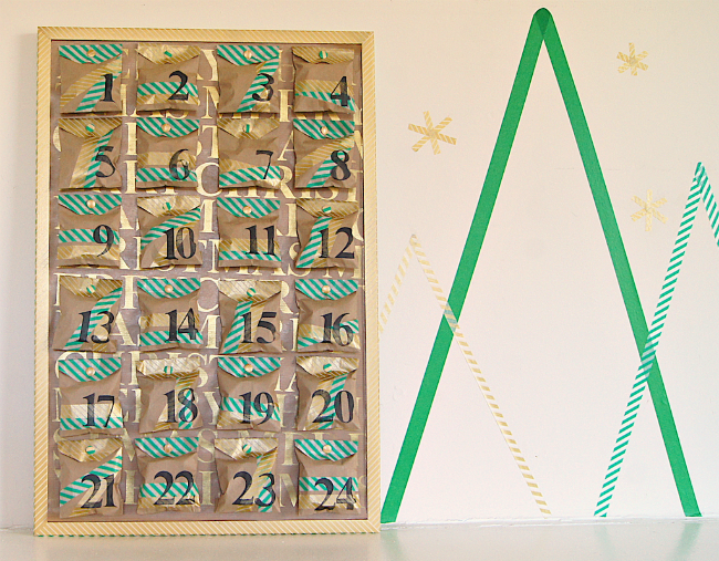 Omiyage Blogs DIY Kraft + Washi Tape Advent Calendar
