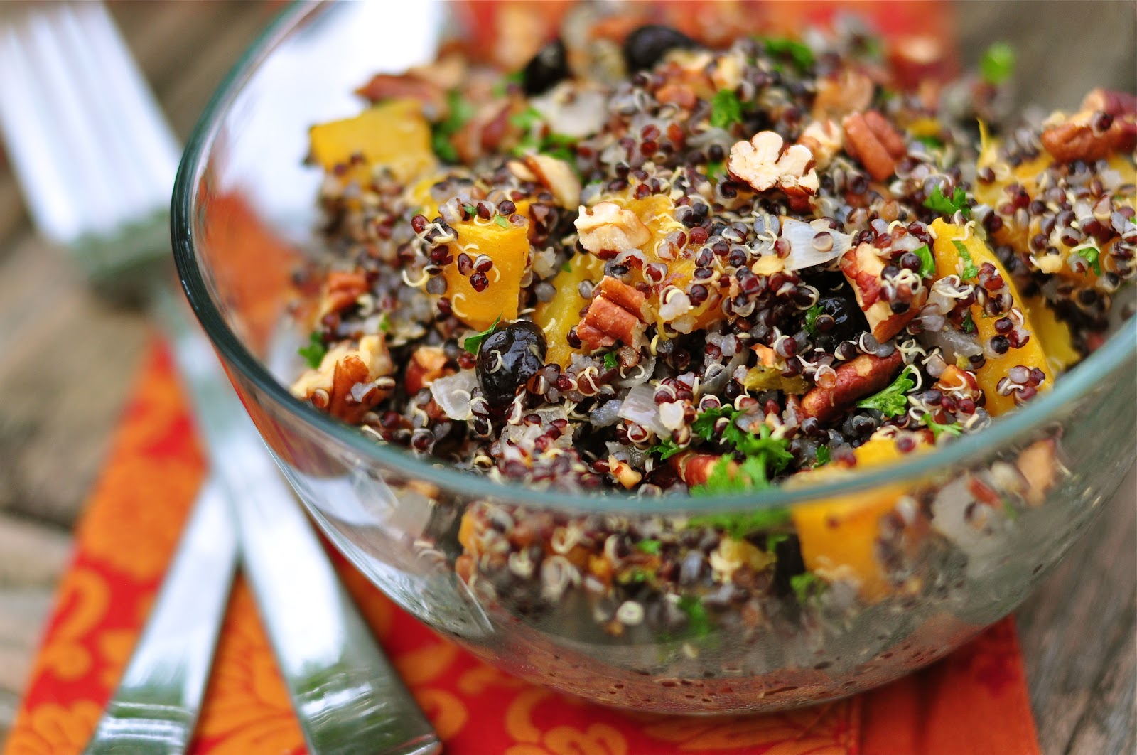 Nourishing Meals®: Black Quinoa and Roasted Pumpkin Salad