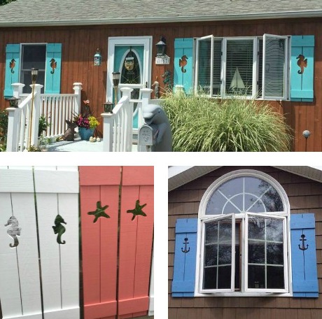 Decorative Shutters with Cutouts