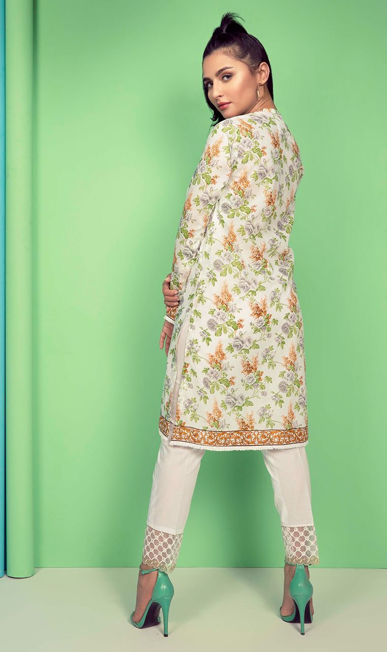 Orient Lawn 2018 Printed Fabric OTL18101 A