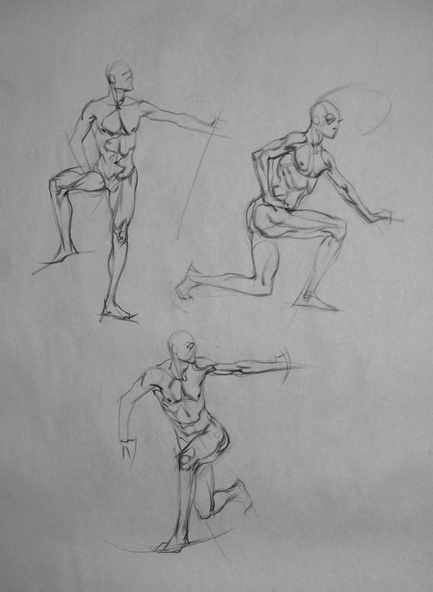 quick anatomy drawing