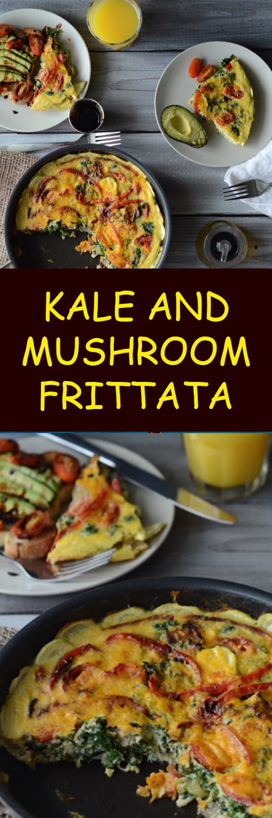 Kale and Mushroom Frittata Kale and Mushroom Frittata