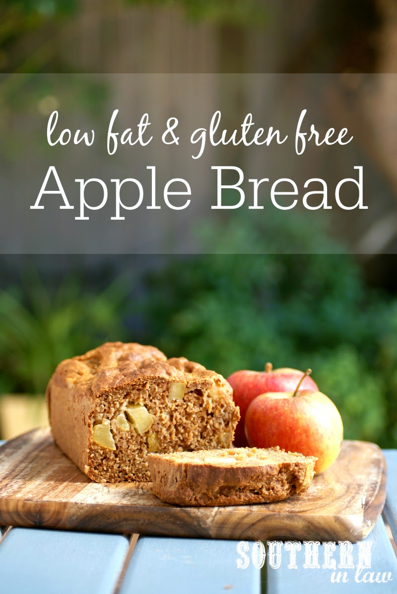 Healthy Apple Bread Recipe | low fat, gluten free, healthy, clean eating friendly, refined sugar free