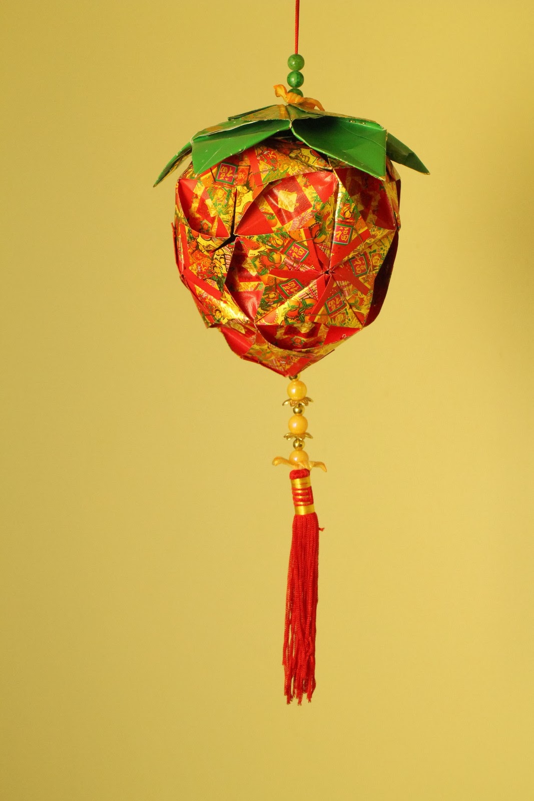 Chinese New Year Lanterns 红包灯笼手工制作 STRAWBERRY LANTERN