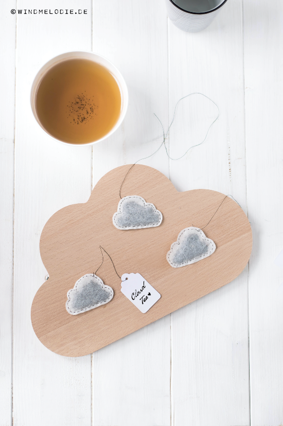 Wolkenbrett Wolkenteebeutel DIY Anleitung nähen Wolkenbrett Wolkenteebeutel DIY Anleitung nähen