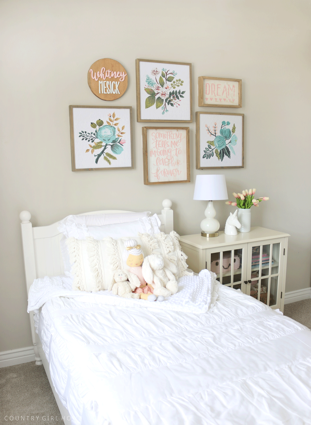Country Girl Home Pink Blue Bedroom With Beddy S Bedding