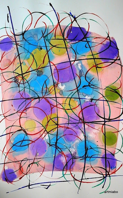 Abstract Art, Maze painting by Miabo Enyadike