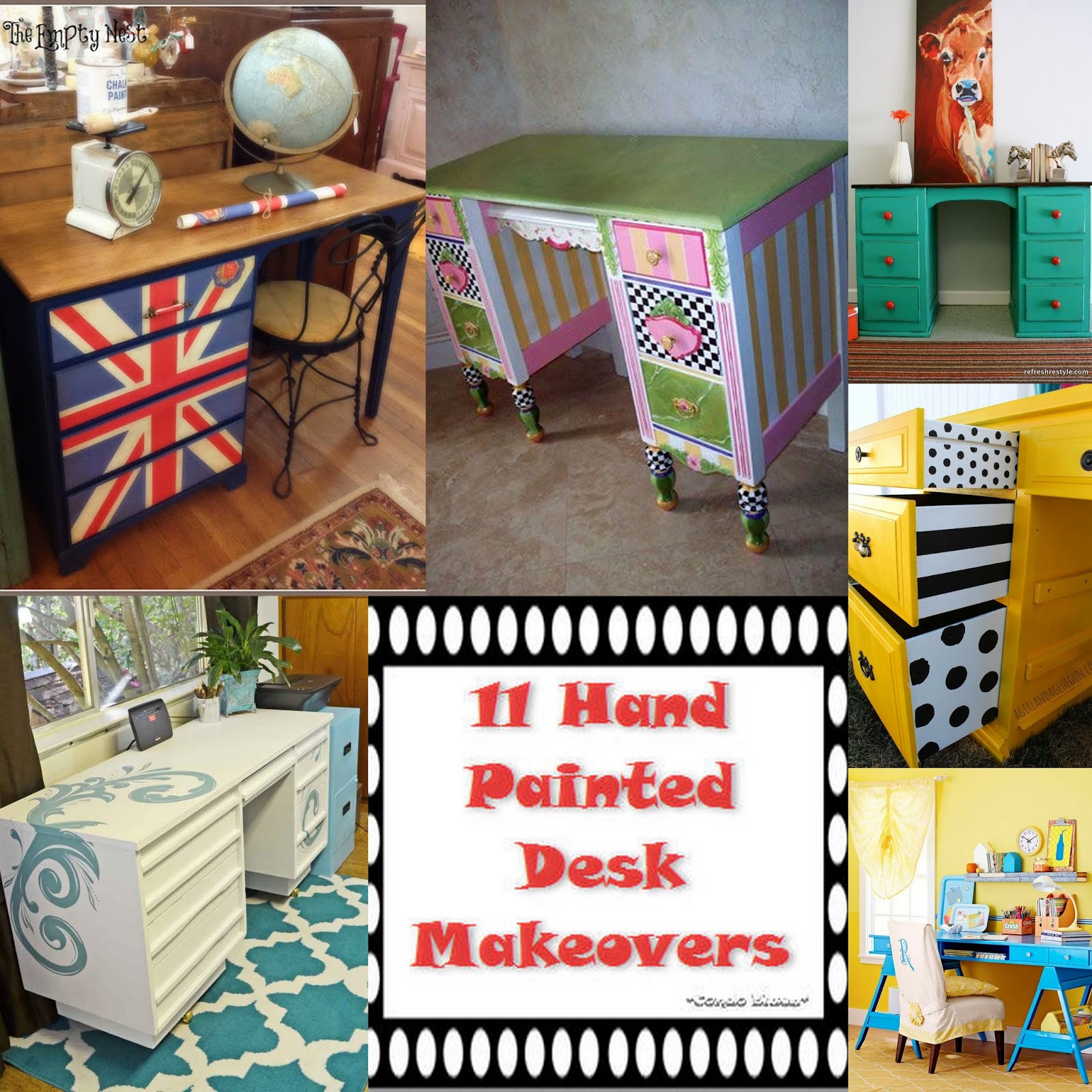 Condo Blues 11 Painted Desk Makeovers