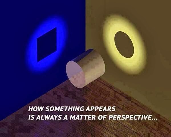 How something appears is always a matter of perspective
