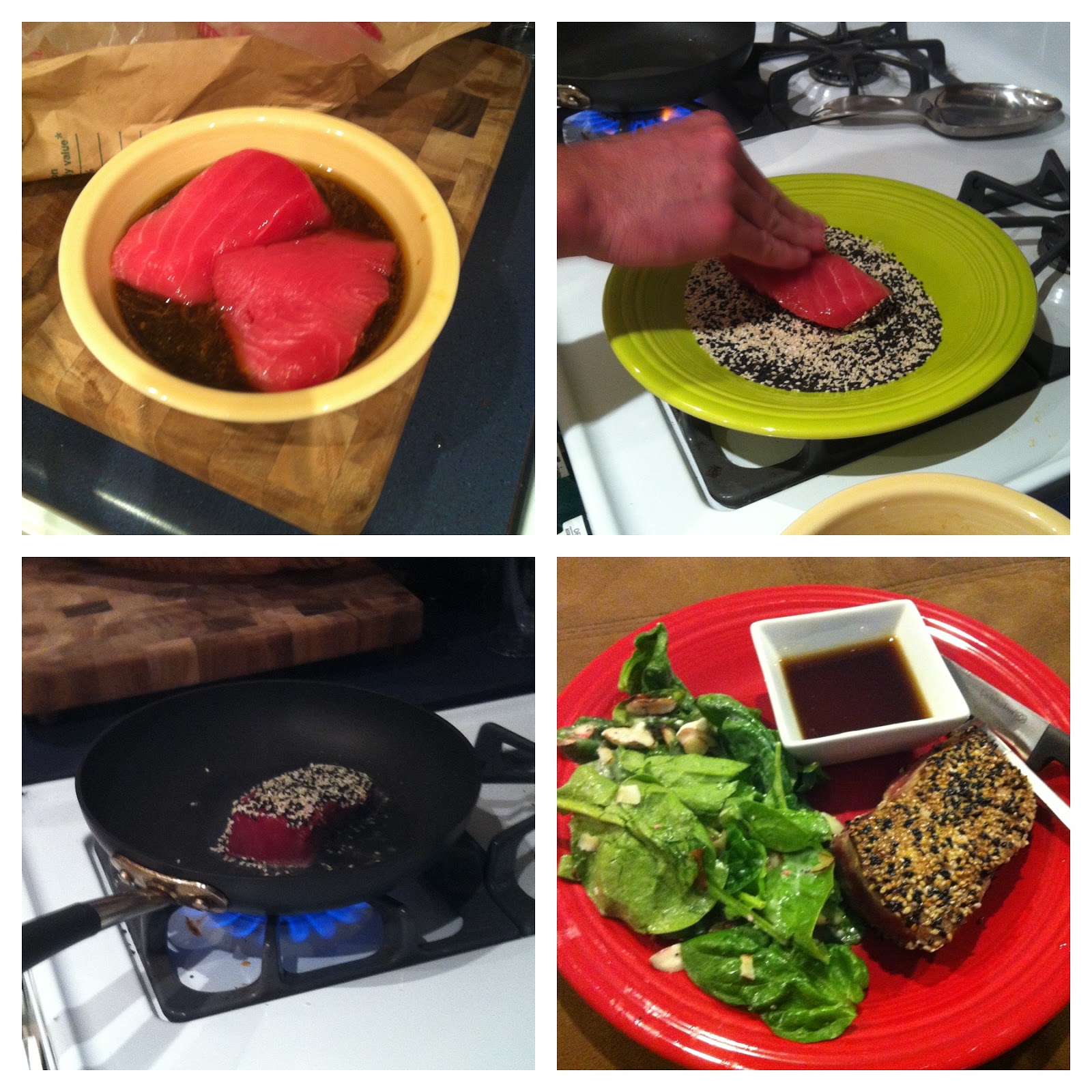 live. dress. create. recipe sesame seed ahi tuna steaks
