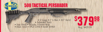 Mossberg 500 Tactical Persuader Pump Action Shotgun – 8 Shot