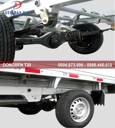 hệ thống khung gầm xe tải Dongben T30 | tải trọng 990kg | thùng dài 2.9m