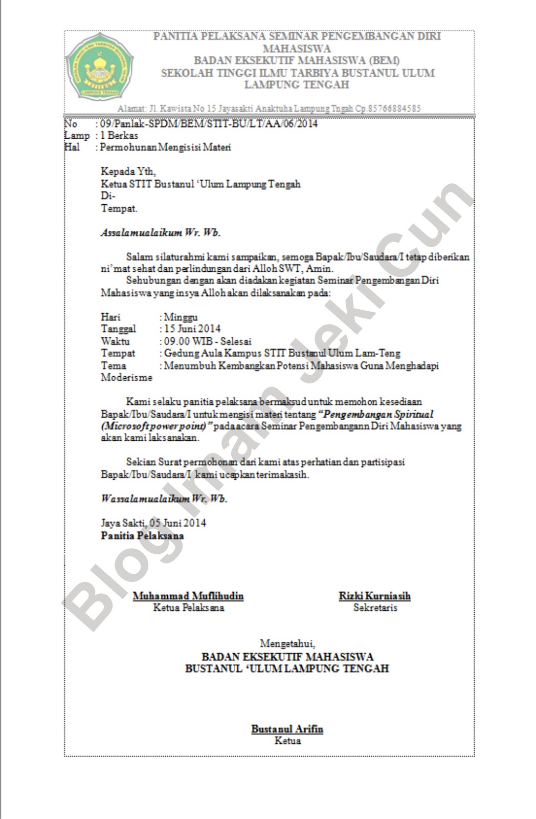 Contoh Surat Disposisi Langsung Page Scarlet