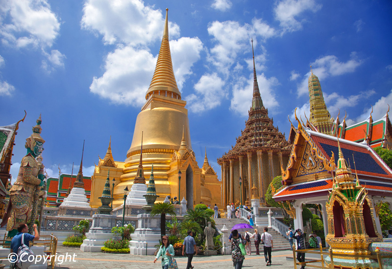 sharing The Temple of the Emerald Buddha or Wat Phra Kaew Bangkok Thailand