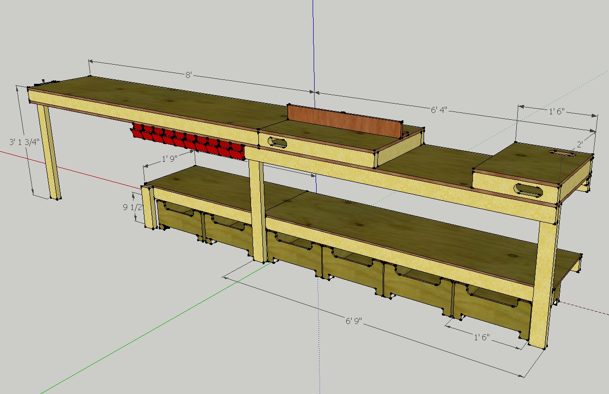 Billy: Easy Workbench Designs Garage Wood Plans US UK CA