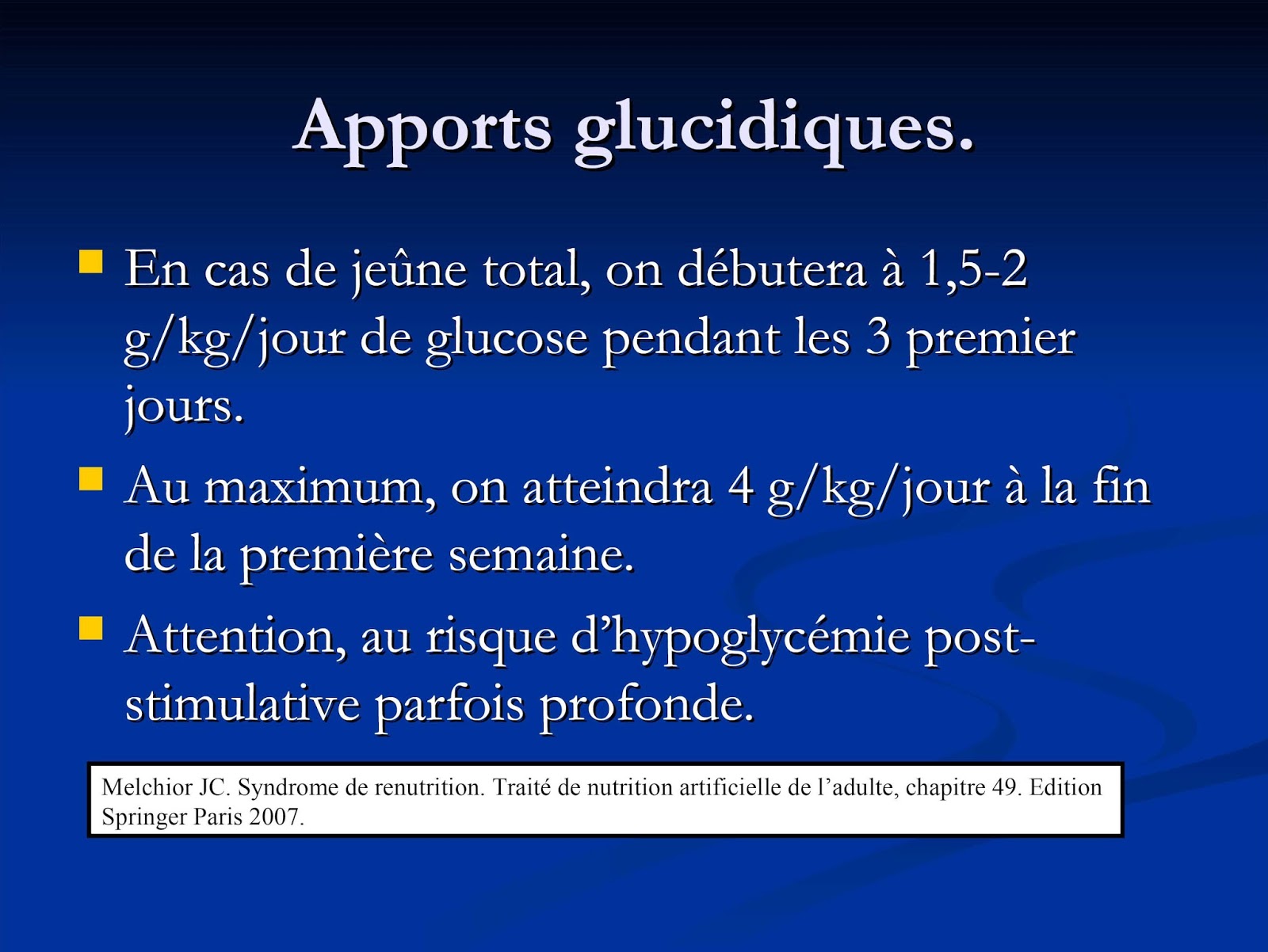 Essen G: SRI: Syndrome de renutrition inapproprié