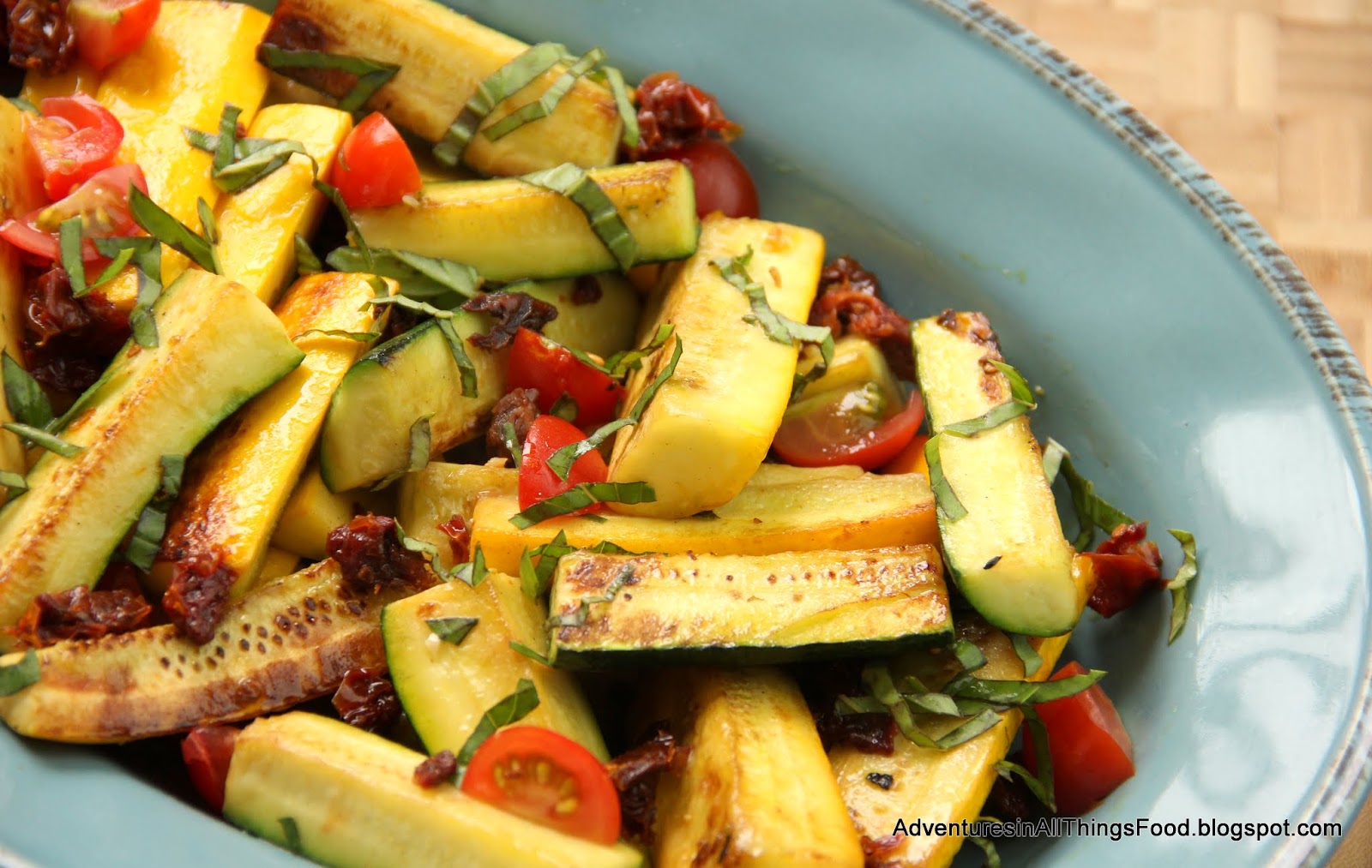 Adventures in all things food Sauteed Zucchini with SunDried Tomatoes
