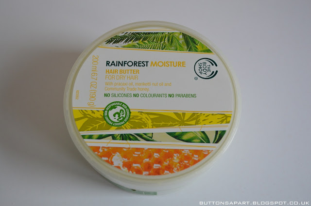 a picture of the body shop rainforest moisture hair butter