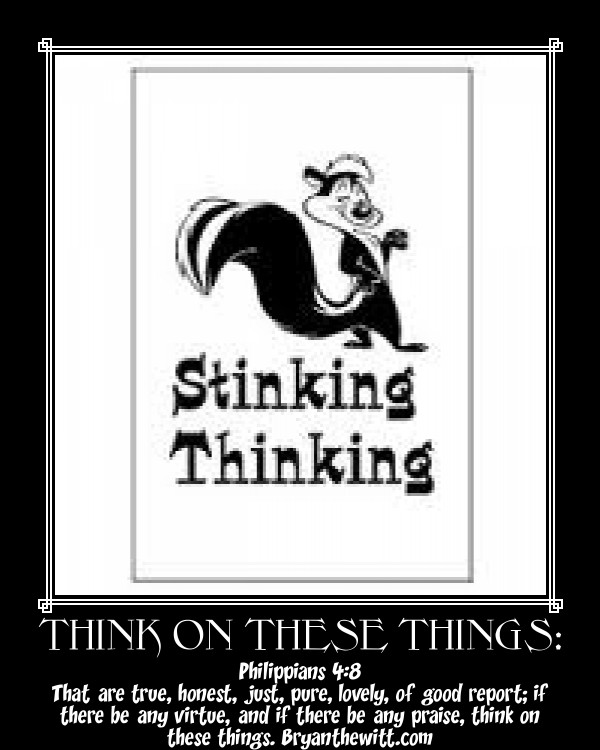 Anita Hewitt: No More Stinking Thinking....... Philippians 4:8 ...