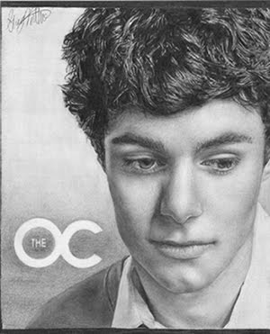 Adam Brody The O.C. Pencil Drawling Black and White
