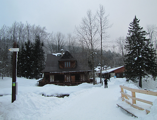 Zakopane. Most nad Bystrą w Kuźnicach.