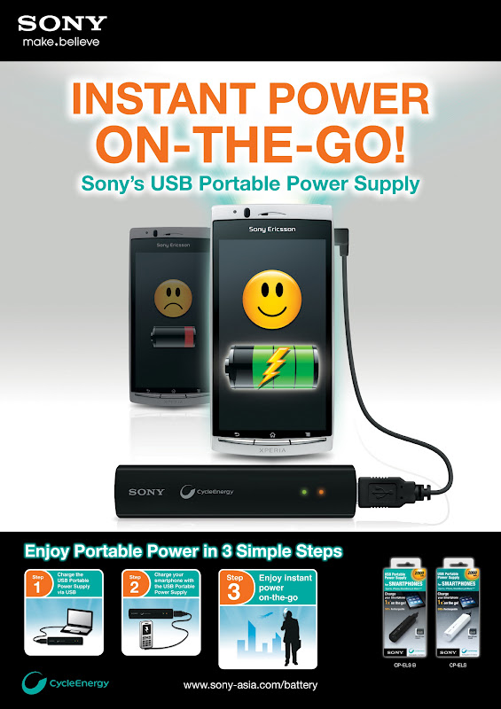 [Giveaway Closed] SONY USB Portable Power Supply CPELSB Huney'Z World