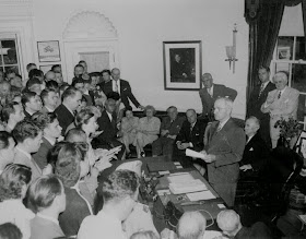 Harry Truman announcing Japan's surrender White House Washington DC, 14 Aug 1945 worldwartwo.filminspector.com