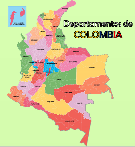 MAPA DE COLOMBIA (DIVISIÓN POLÍTICA DE COLOMBIA) MAPA DE COLOMBIA (DIVISIÓN POLÍTICA DE COLOMBIA)