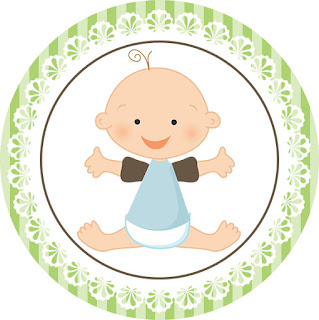 Bebé Niño: Mini Kit para Imprimir Gratis. Toppers o Etiquetas para Imprimir Gratis de Bebé Niño.