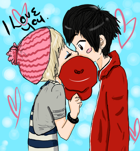 I Love You Kiss Wallpaper of Couples