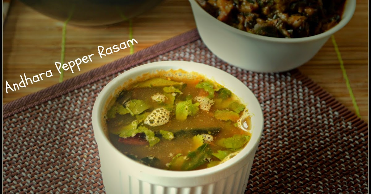 Andhara Pepper Rasam Subbus Kitchen