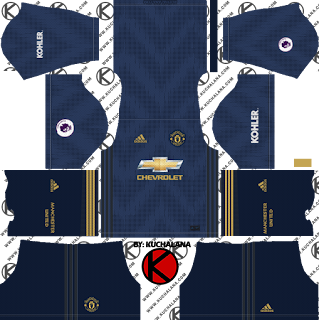 Manchester United 2018/19 Kit - Dream League Soccer Kits