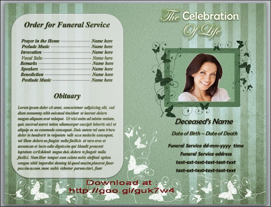 free funeral order of service template for microsoft word with funeral order of service template free word