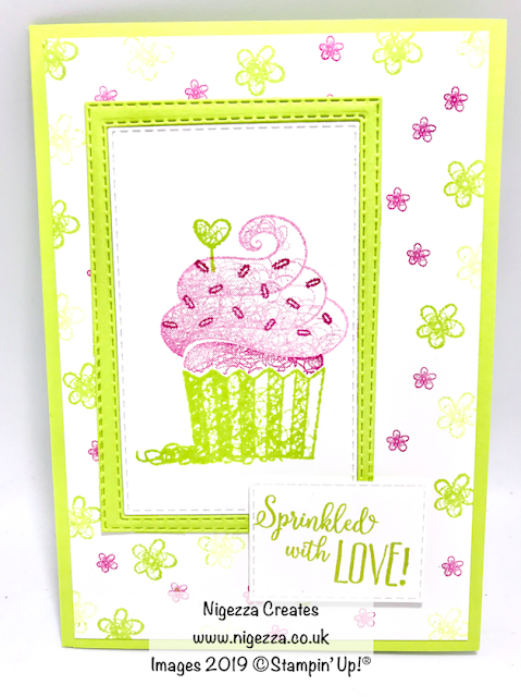 Hello Cupcake Pinkies Team Card Swap Stampin Up Nigezza Creates