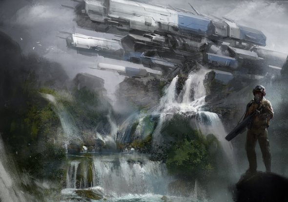 Batalhas, robôs e soldados futuristas nas ilustrações de ficção científica de Park Jong Won a.k.a. J.C.Park Park Jong Won jcircle J C Park artstation ilustrações ficção científica robôs futurista games batalhas