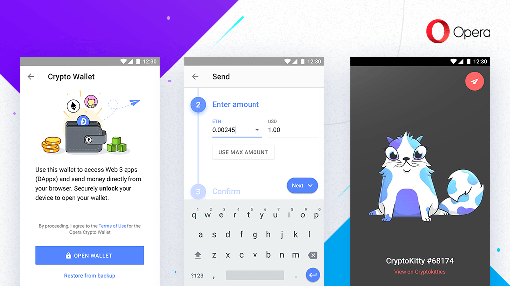 Opera’s Android Browser Gets Built In Cryptocurrency Wallet