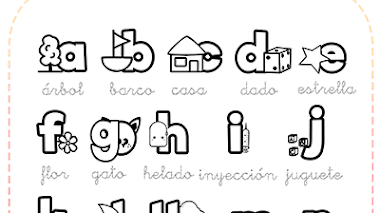 Abecedario con imágenes para imprimir
