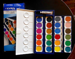 watercolor painting with opaque colours 2