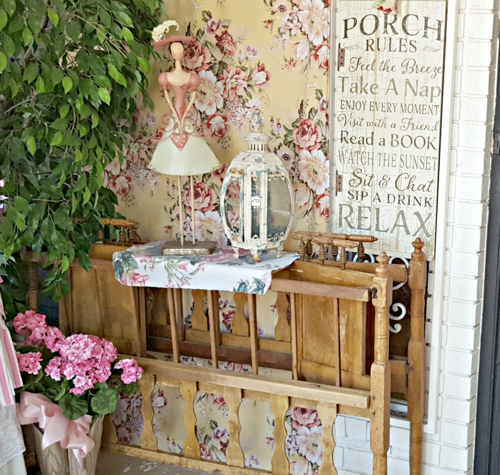 Penny's Vintage Home Repurposing a Vintage Baby Crib