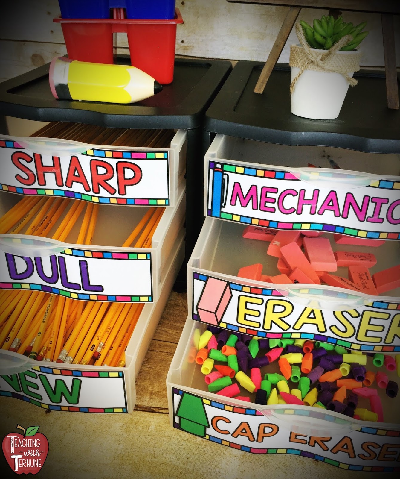 Teaching With Terhune: PENCIL MANAGEMENT SYSTEM